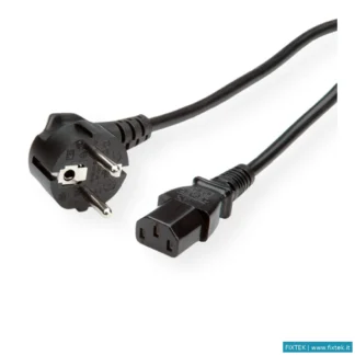 Cavi Vari Roline Roline Green Cavo Power Schuko C13, Lsoh ,1,8M , Nero