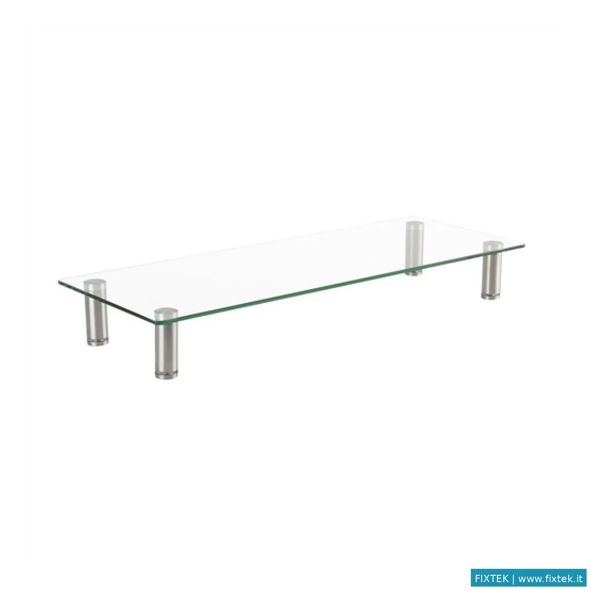 Accessori TV Roline Roline Stand Per Monitor In Vetro, Con Piedini Metallici Aggiustabili