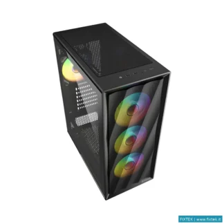 Case Sharkoon Sharkoon Case 2X U3, Vetro Temperato, 4X 120 Argb Fan, Argb Controller
