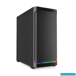 Case Sharkoon Sharkoon Case Ak4 Atx RGB Strip Black