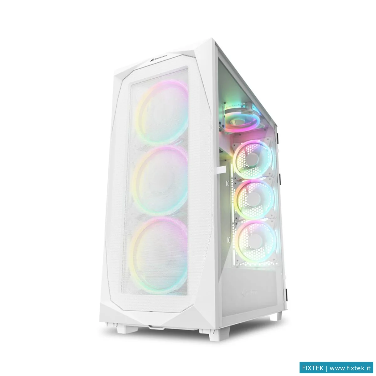 Case Sharkoon Sharkoon Case Rev300 Full-Tower, Side Glass White