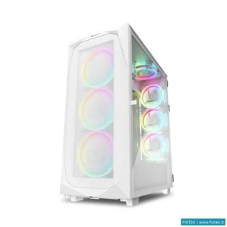 Case Sharkoon Sharkoon Case Rev300 Full-Tower, Side Glass White