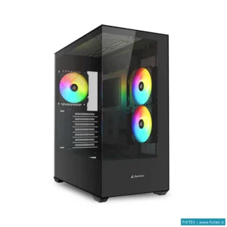 Case Sharkoon Sharkoon Case Sk6 Atx 2XU3, Vetro Temperato, Trrs, 2XTG, 3X120 Argb