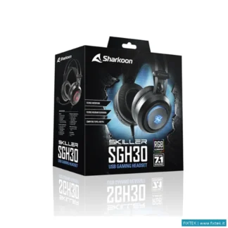 Cuffie E Microfoni Sharkoon Sharkoon Cuffie Stereo Gaming Headset, USB Sound Card, Virtual Sound 7.1