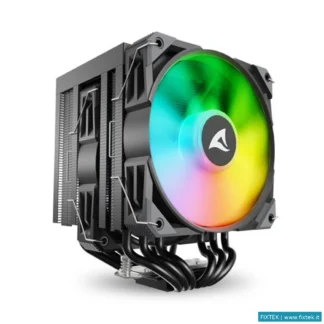 CPU Dissipatori Sharkoon Sharkoon Dissipatore Ad Aria 1X 120MM Argb Pwm Fan, 1X 120MM Pwm Fan, 6X Co