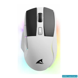 Mouse Sharkoon Sharkoon Mouse Skiller Sgm50 Bianco Cablato E Wireless, 6400 Dpi