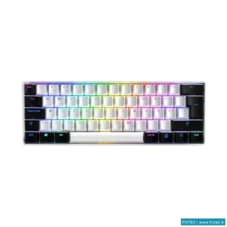 Tastiere Sharkoon Sharkoon Tastiera Gaming Meccanica Sgk50 S4 Switch Kailh Red, Layout Ita, Bianco