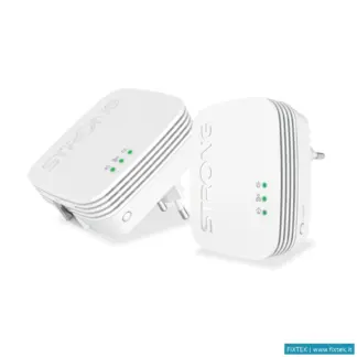 Powerline (Lan Su Rete Elettrica) Strong Strong Kit Da Due Powerline Formato Mini Cpl 600 Mbit/S 1+1