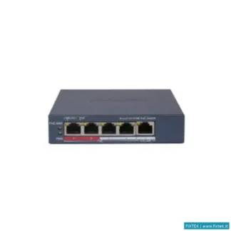Switch E Hub Hikvision Switch Hikvision Smart Managed Poe 10/100 L2, 4 10/100M RJ45 Poe Ports, 1 10/
