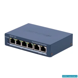 Switch E Hub Hikvision Switch Hikvision Smart Managed Poe Gigabit L2, 4 Gigabit RJ45 Poe Ports, 1 Gi