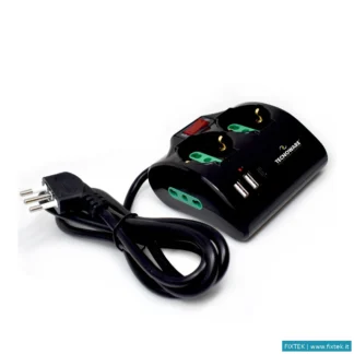 Multiprese Tecnoware Tecnoware Multipresa Input 10A Ita, Uscite 2 Schuko/Ita, 2 Ita, 2 Usb-A, USB-C