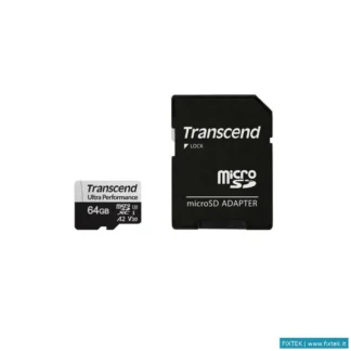 Memorie Flash Transcend Transcend Memory Card 64GB Microsd W/ Adapter Uhs-I U3 A2 Ultra Performance