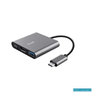 Docking Station Trust Trust Adattatore Dalyx 3-In-1 USB-C