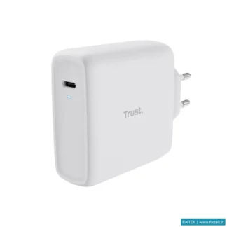 Caricabatterie Trust Trust Caricatore Maxo 100W Usb-C, Bianco