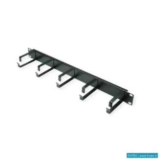 Armadi Rack Accessori Value Value 19" 1UH Gestione Cavi, G - Type, 5 Ganci, Nero