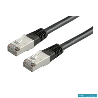 Armadi Rack Accessori Value Value Cavo Di Rete S/Ftp (Pimf) Patch Cord, Cat.6 (Class E), Black, 2 M