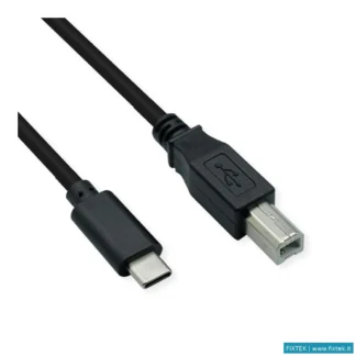 Cavi Vari Value Value Cavo Per Stampante Usb2.0 Cable Type Type C, C - B, M/M, Nero, 3M