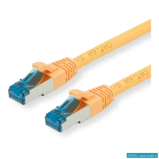 Cavi Di Rete Roline Value Cavo S/Ftp (Pimf) Patchcord Cat 6A, Class Ea, Giallo, 1,5M