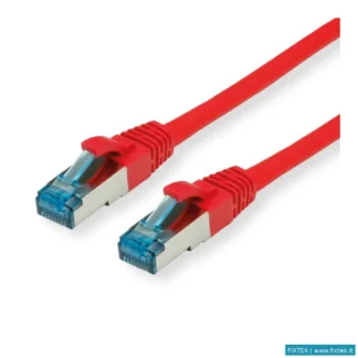 Cavi Di Rete Roline Value Cavo S/Ftp (Pimf) Patchcord Cat 6A, Class Ea, Rosso, 1,5M