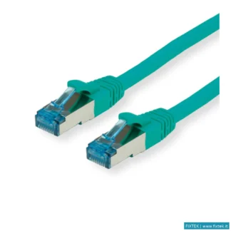 Cavi Di Rete Roline Value Cavo S/Ftp (Pimf) Patchcord Cat 6A, Class Ea, Verde, 1,5M