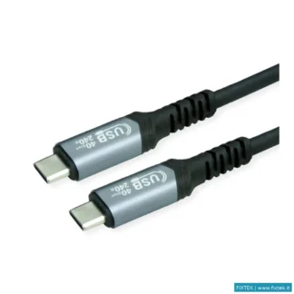 Cavi USB Value Value Cavo USB4 Gen3X2 (40Gbit/S), C - C, M/M, 240W, 0.8M