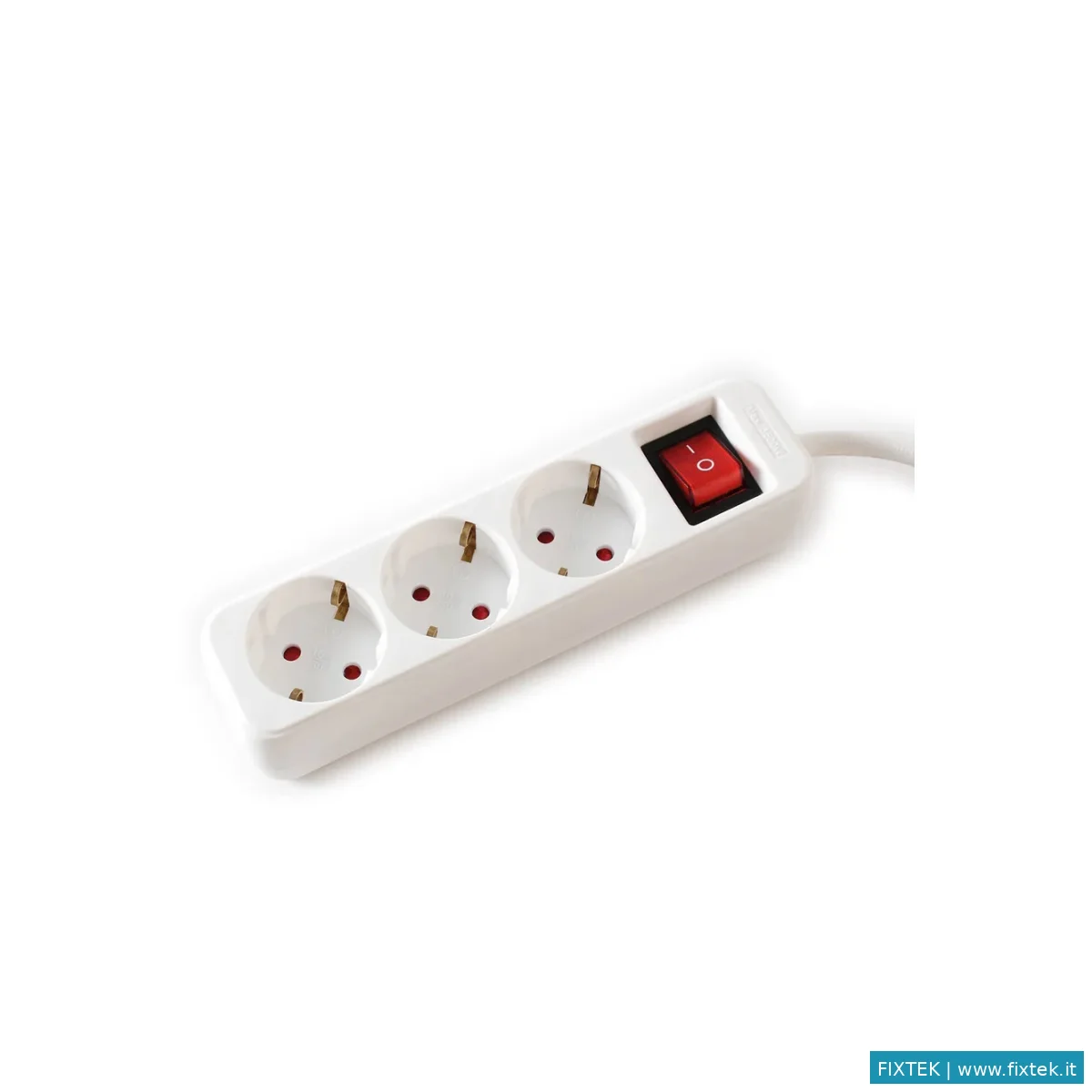 Multiprese Value Value Power Strip, 3X, Con Interruttori, Bianco, 1.5M, Shuko