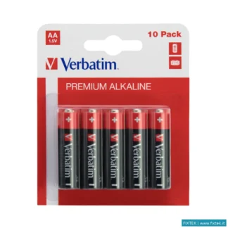 Batterie Verbatim Verbatim Alkaline Battery Aa 10-Pack (Hangcard)