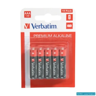 Batterie Verbatim Verbatim Alkaline Battery Aaa 10-Pack (Hangcard)