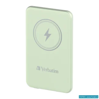 Power Pack Verbatim Verbatim Power Bank Wireless Magnetico 5000 Mah Verde