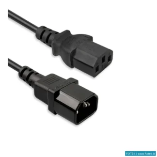 Cavi Di Alimentazione Vultech Vultech Cavo Prolunga Alimentazione Iec13 Femmina To Iec14 Maschio