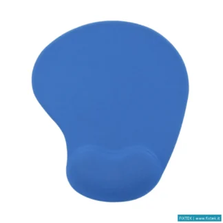 Tastiere E Mouse Accessori Vultech Vultech Mousepad Tappetino Per Mouse Ergonomico Mp-02B Blu Con Ge