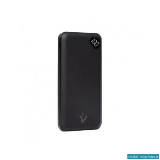Power Pack Vultech Vultech Powerbank Con Schermo LCD 20000 Mah USB E Type C Quickcharge 65W Pps Bian