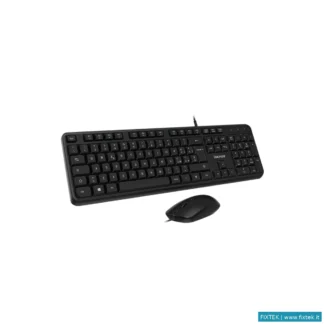 Tastiere Vultech Vultech Tastiera E Mouse Bundle, Con Filo Usb, 2000DPI