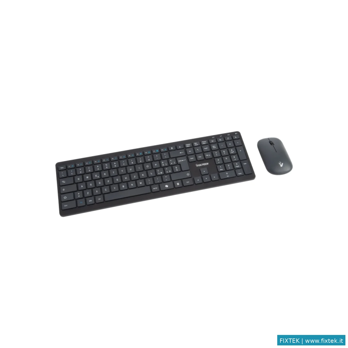 Tastiere Vultech Vultech Tastiera E Mouse Bundle, Wireless Low Profile A Forbice, Tasti Funzionali
