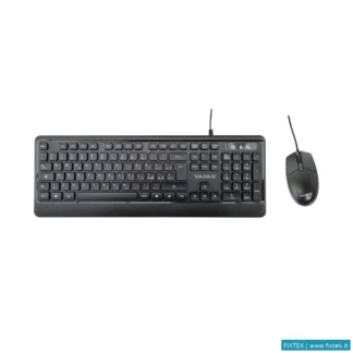 Tastiere Yashi Yashi Tastiera E Mouse USB Kit, Soft, Nero, Ita
