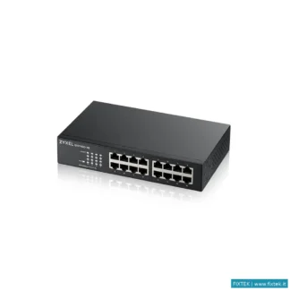 Switch E Hub Zyxel Zyxel Switch Unmanaged 16 Porte Gigabit, Design Senza Ventole, Desktop/Rack
