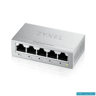 Switch E Hub Zyxel Zyxel Switch Unmanaged Gs-105B V5 , 5 Porte Gigabit, Chassis Metallo, Desktop